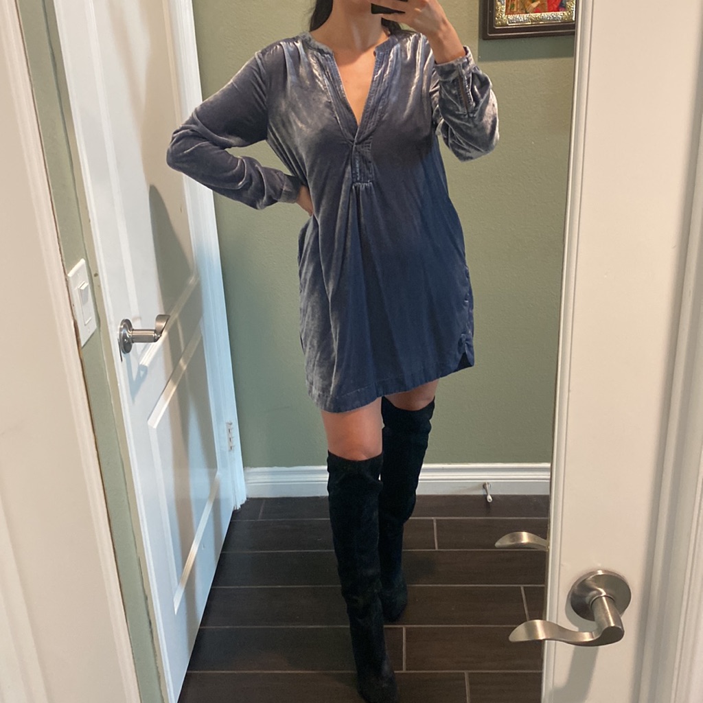 Anthropologie Velvety Dress Only Worn Once Perfect Condition